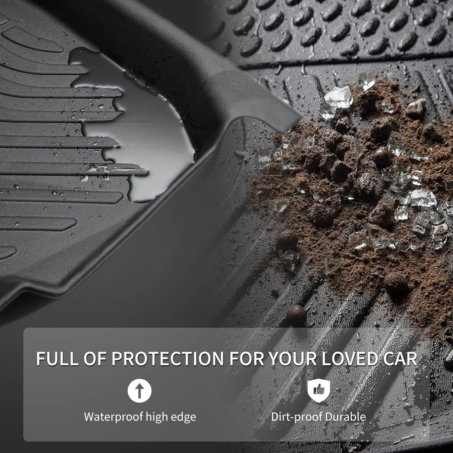 KELCSEECS Floor Mats & Cargo Liner Custom for Benz GLC 250 | 300 | 350e 2022-2016 (Not for Coupe) Car Mats Automotive Cargo Mat Floor Liners Trunk Mat GLC All Weather Trunk Liner