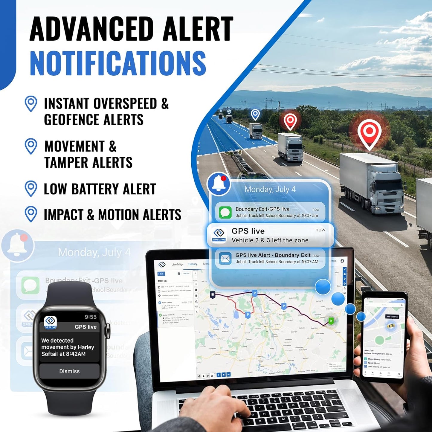 REWIRE SECURITY 104-Plus 4G Magnetic GPS Tracker for Vehicle | Easy Mount | Fits with Car, Truck, Van & Motorbike | Portable Live Tracking | Up to 4 Month Battery Life | Low Cost Subscription Plans