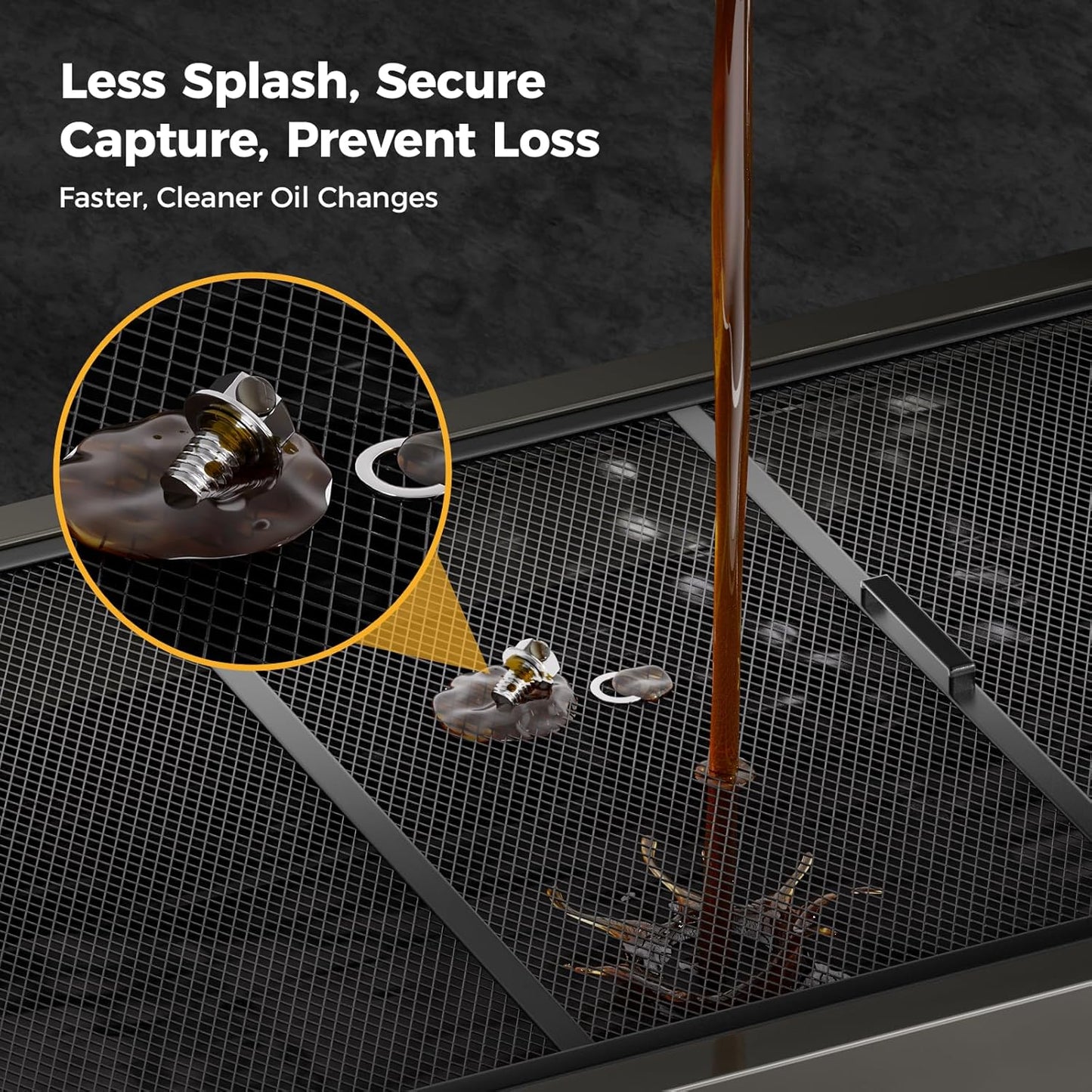 25 Gal Electric Oil Drain Pan, 110V High-Flow Pump, 9.8 FT Hose, 200 W Motor, 2 Locking Swivel Casters and 2 Directional Wheels Stable, Folding Handle, Heavy-Duty for Trucks, RVs, SUVs, Black