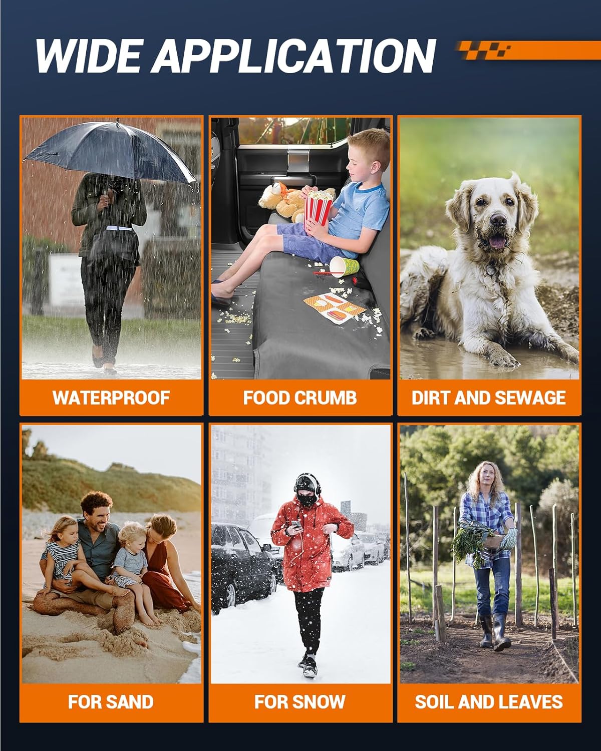 SEALIGHT Floor Mats for Tesla Model y 5-seat 2020-2024, Car Mats All Weather Protection Custom Floor Liners,Waterproof Non-Slip Full Set of Trunk Mats Cargo Liners(Not Fit 7-Seat)