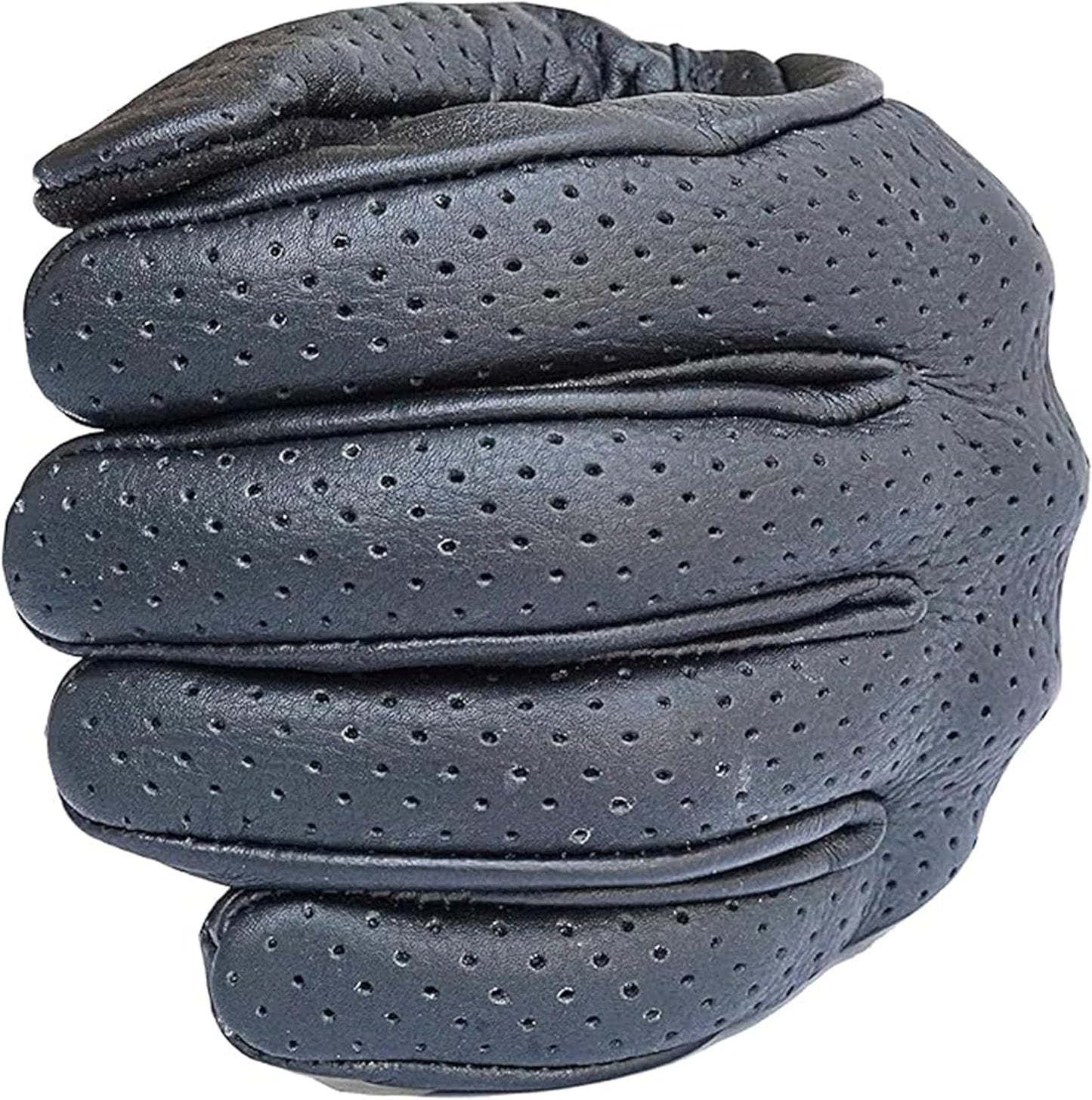 Leather Motorcycle Gloves with Adjustable Fitting Bike Riding Gloves for Riders