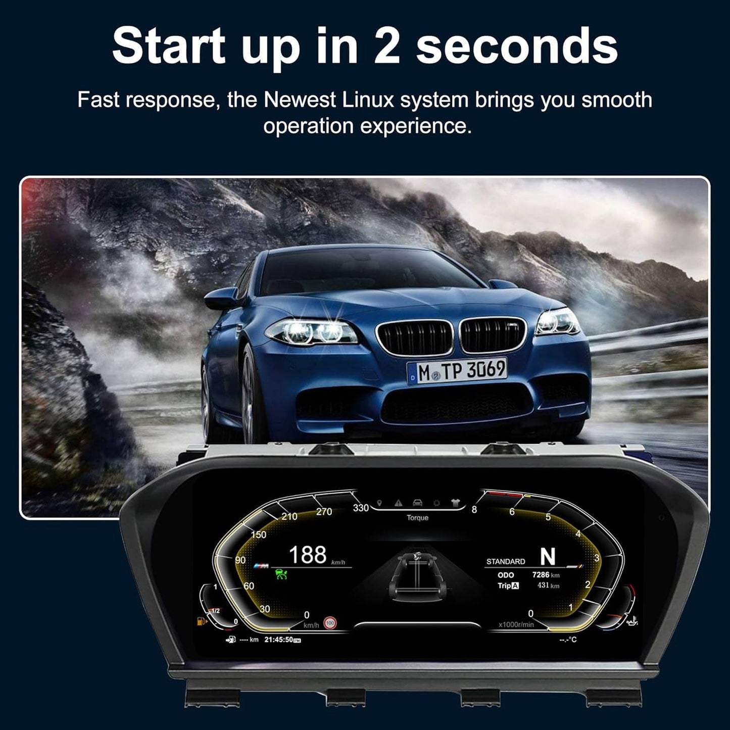 Speedometer Instrument for BMW BMW F20 F52 2013-2024, Linux System Original Car Information Display Digital Cluster Dashboard Screen