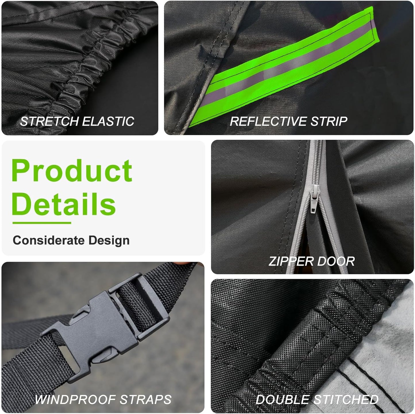 KouKou SUV Car Cover Waterproof All Weather, 7 Layers Outdoor Cover for Automobiles Rain Snow Protection, Universal Fit Ford Escape, Honda HRV,Jeep Liberity, Compass, Renegade, ect. (Up to 181 inches)