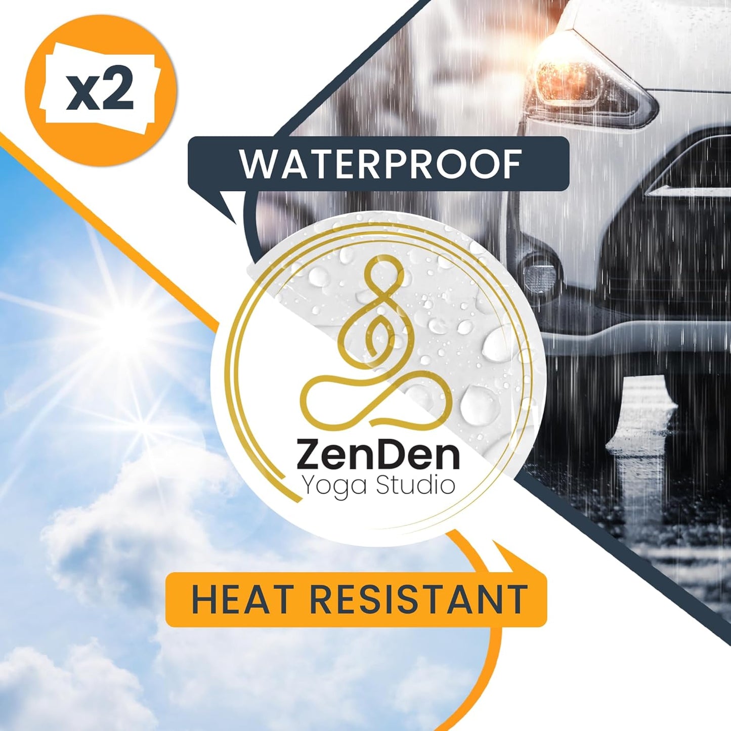 Magnet Me Up Customizable and Personalized Automotive Magnet Decals (12" Round)