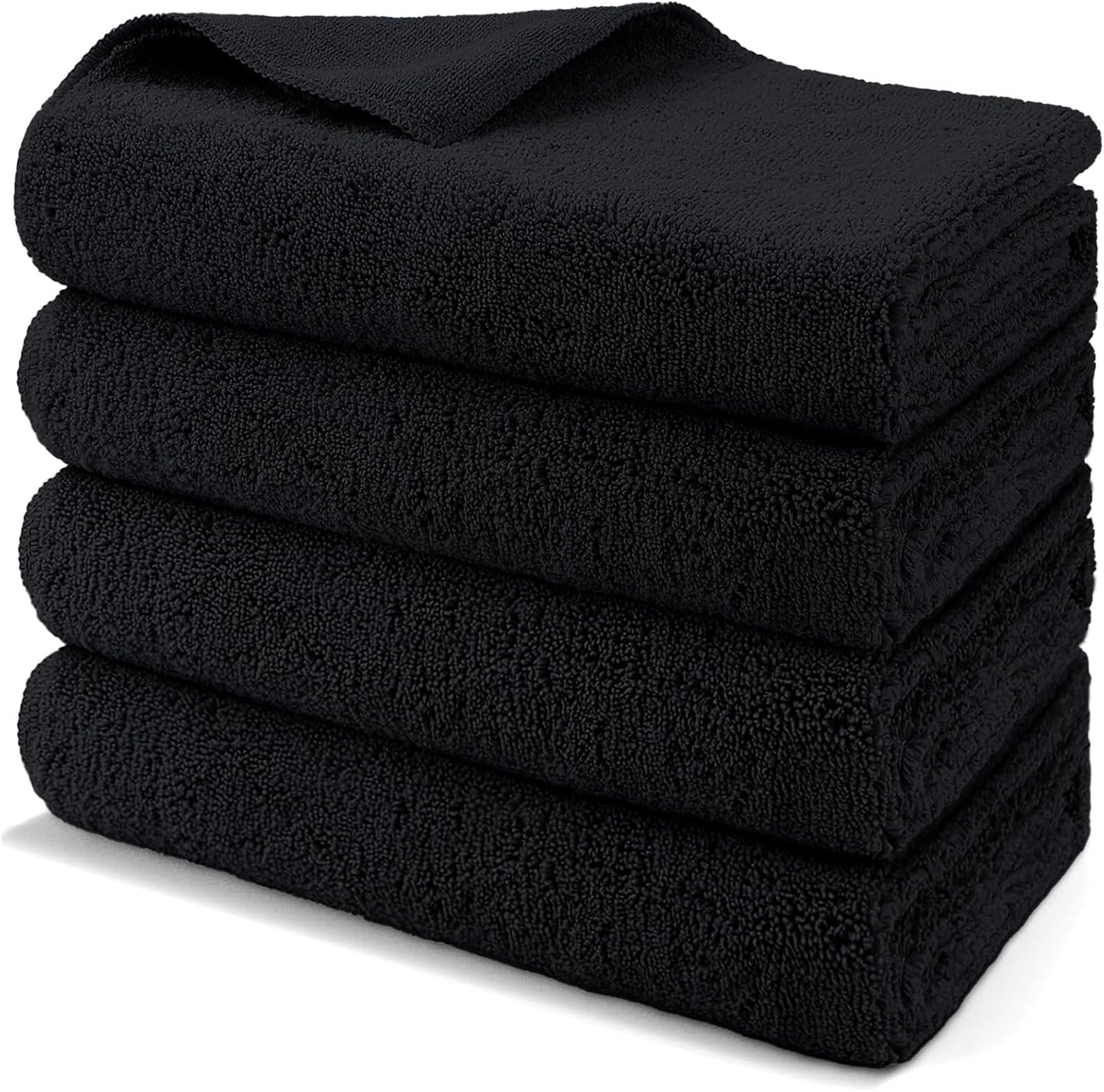 HOMEXCEL Professional Large Microfiber Car Drying Towels 2 Pack, Lint Free, Scratch Free, Highly Absorbent Drying Towel for Cars, SUVs, RVs, Trucks, and Boats,31" x 24", Black