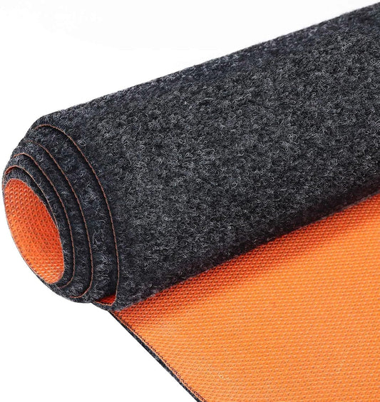 60" x 72" Heavy Duty Oil Spill Mat, Garage Floor Mat for Under Car, 1/4 Inch Thicked Waterproof Rubber Backing Mat Protect Floor, Reusable Oil Drip Leak Absorbent Pads