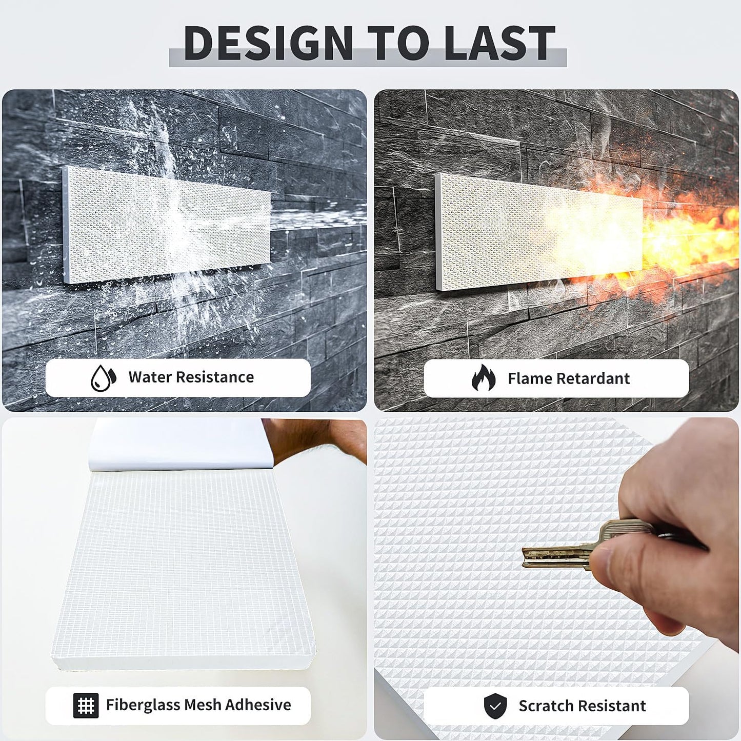 GWP02S Garage Wall Protector Car Door Protectors, Garage Accessories, Parking Stopper for Garage, Tool-Free, Designed in Germany (4-Pack White)