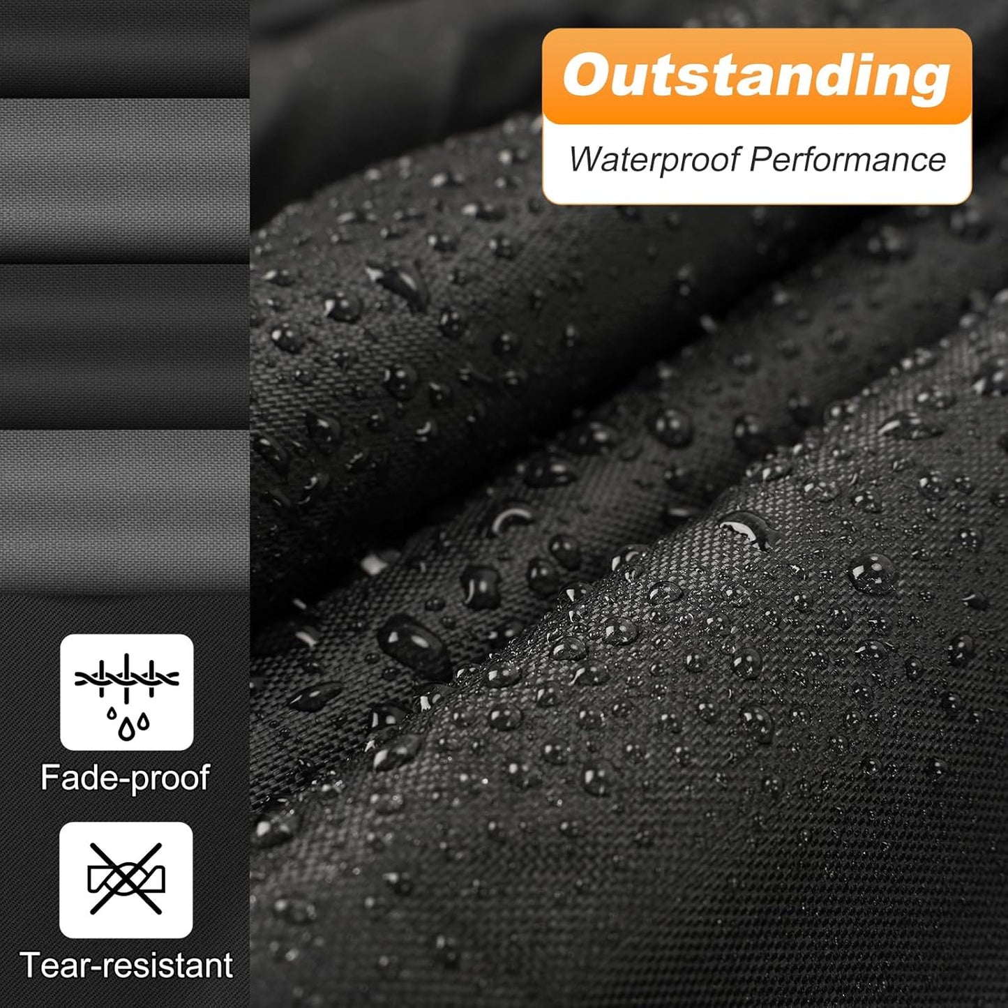 QUNSUNUS Waterproof Car Cover for Chevelle Malibu SS Sedan/Coupe 1964-1972, Outdoor Car Cover with Zipper, Full Exterior Car Covers for Automobiles All Weather with Wind, Sun, UV and Dust Protection