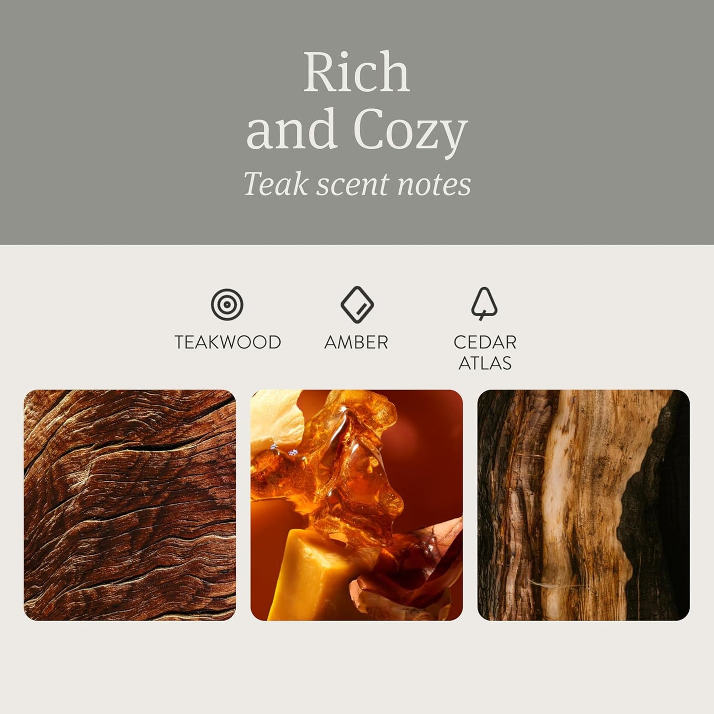 Drift Car Air Freshener - Stone Air Freshener - Car Odor Eliminator - Teak Scent Refill - Pack of 3 - NO CLIP INCLUDED