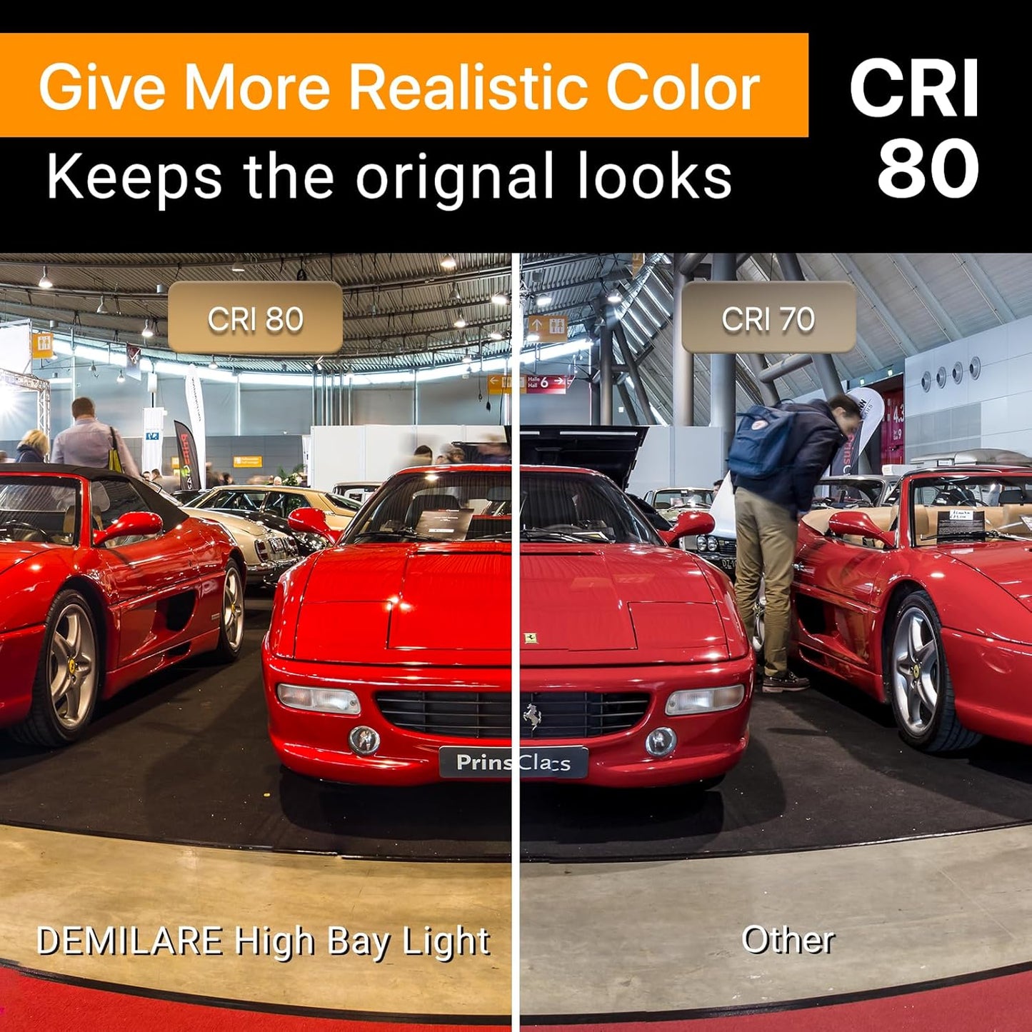 2 Pack LED High Bay Light 150W, 5000K, 22500 lm, IP65 Waterproof, Commercial Lighting for Warehouse, Workshop, Garage, Barn