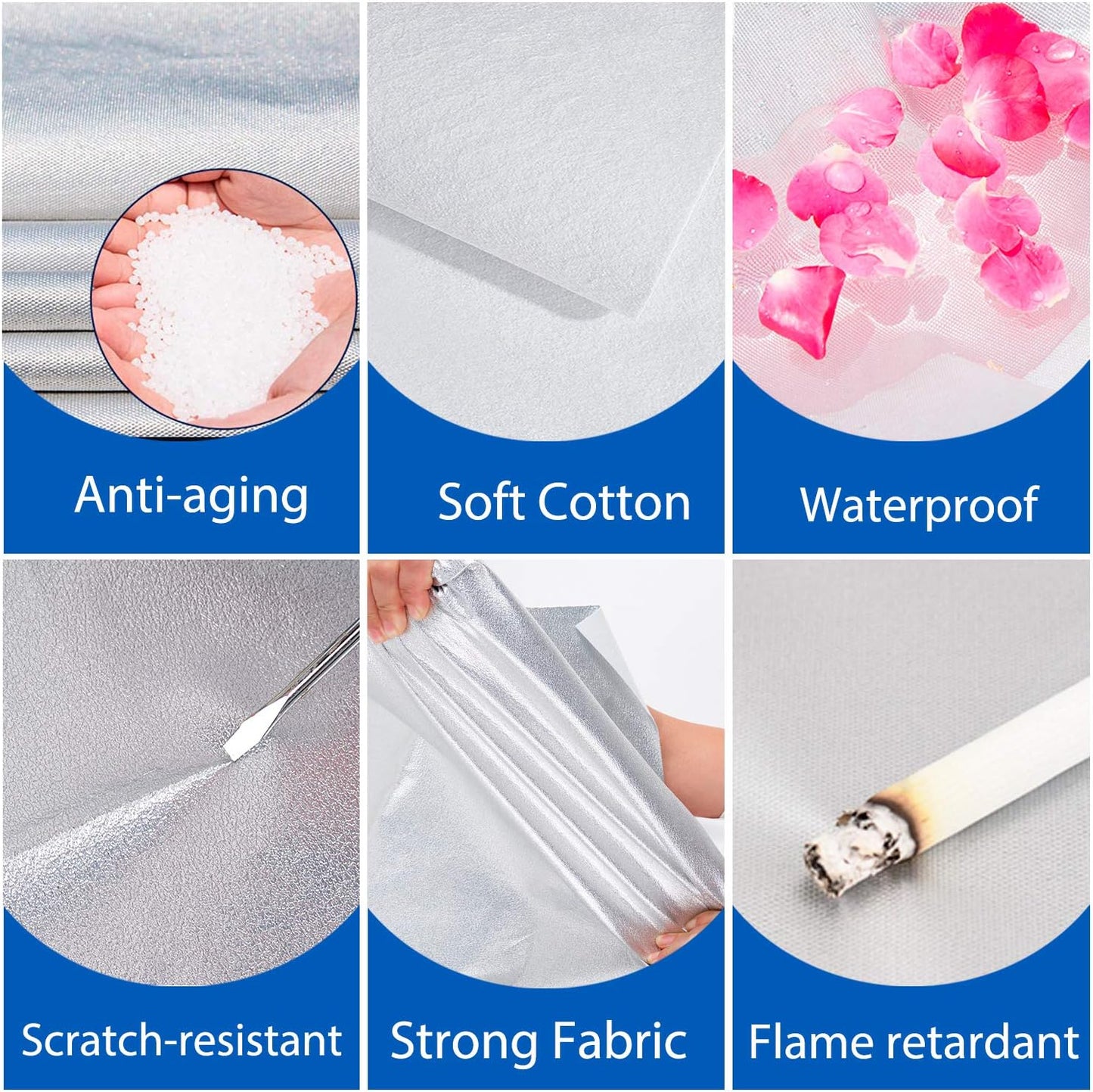 KouKou 6 Layers Car Cover Waterproof All Weather for Automobiles, Outdoor Full Exterior Covers Universal Fit BMW 3 Series 328i 330i, Toyota Corolla,Honda Civic,Chevy Cruze etc.(185 X 70 X 59 inches)