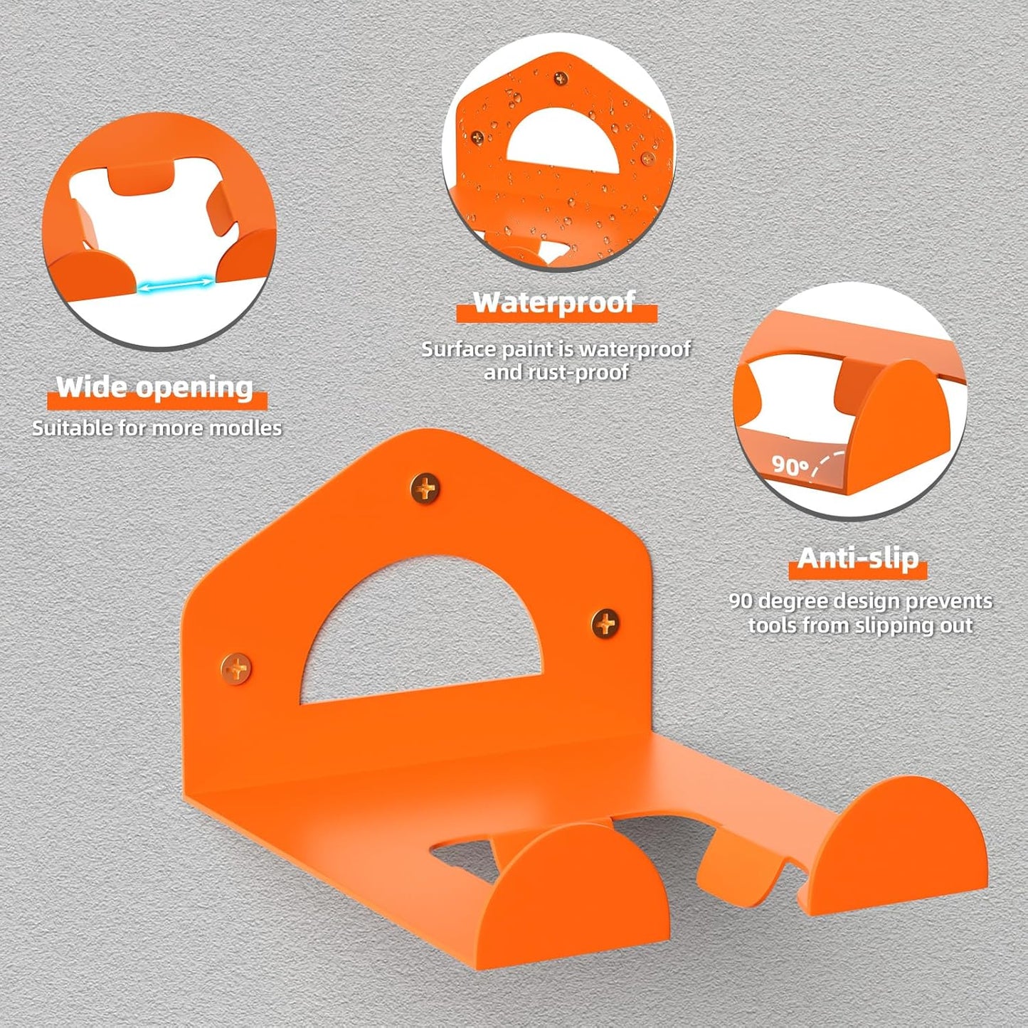 Weed Eater Hanger, Garage Organization Wall Hanger, Weed Eater Holder Heavy-Duty String Trimmer Rack for Hedge Trimmer, Garden Tools, Garage, 2 Pack