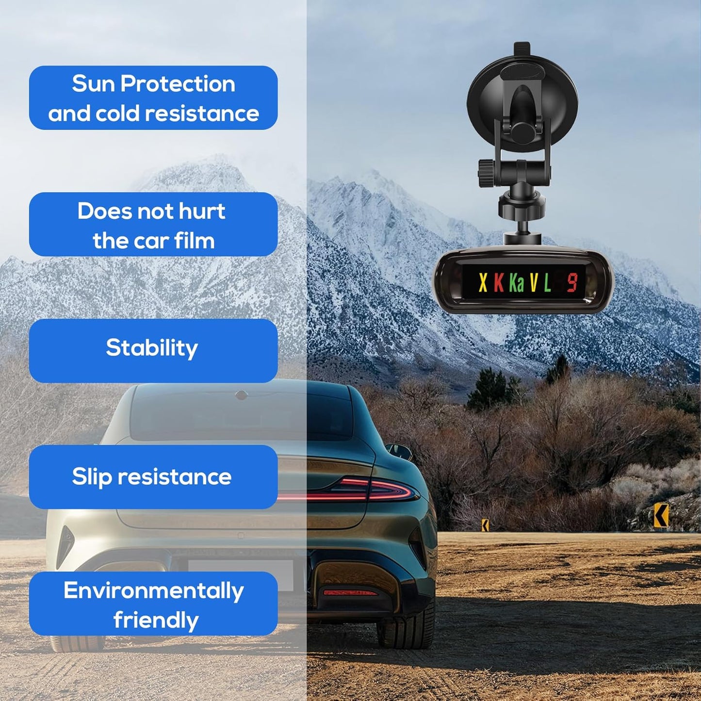 Super Radar Detector Mount,Super Car Windshield,Dashboard Suction Cup Bracket,Suitable for Radar Detector (for Whistler Radar)