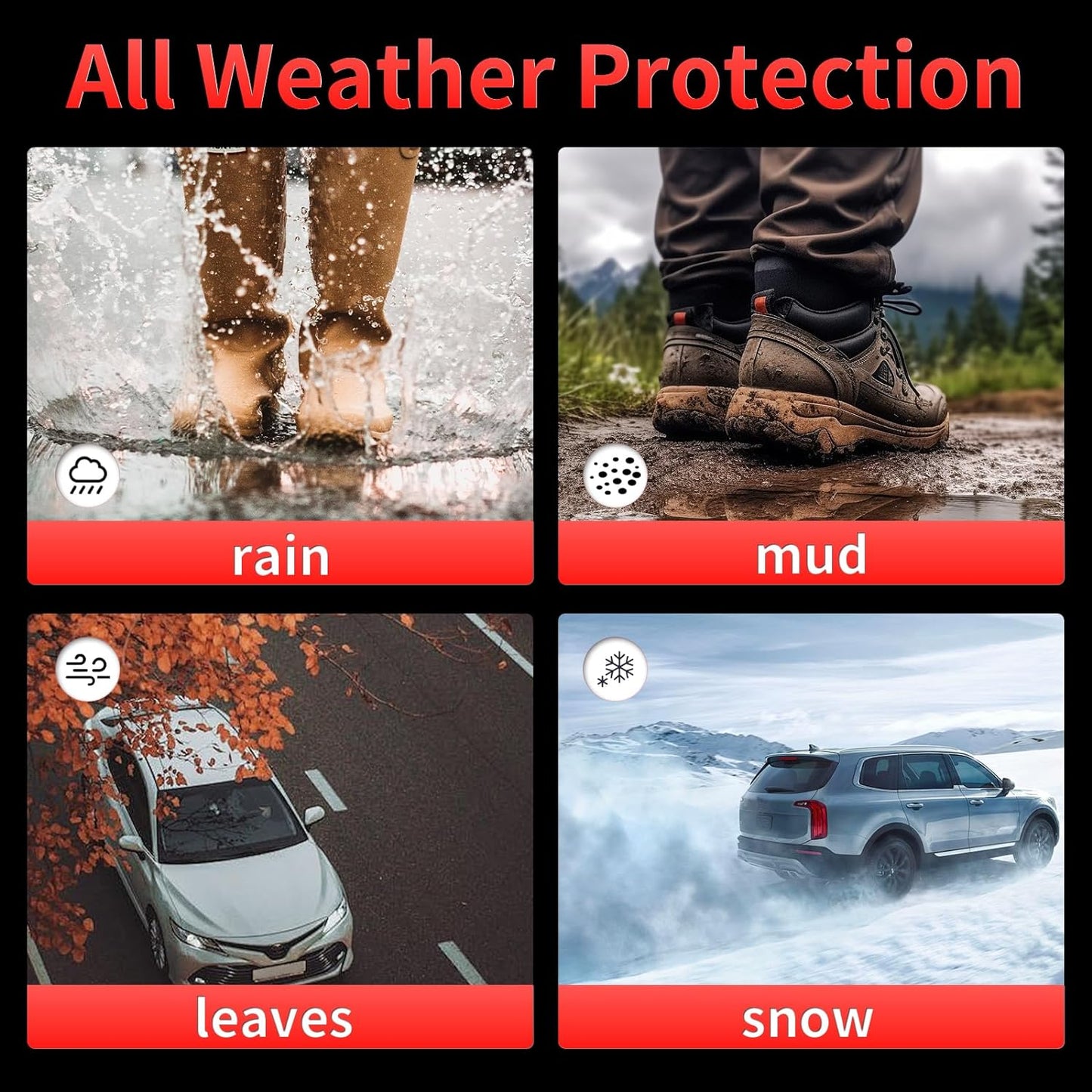 All Weather Floor Mats and Cargo Liners Set Fit for Mazda CX-30 2020-2024 2025 TPE Car Mats Waterproof Anti-Slip Rubber Trunk Liners CX-30 Accessories