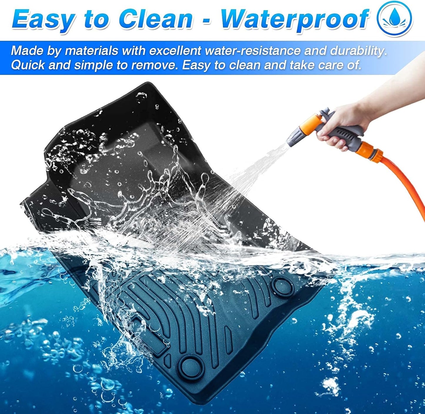 Cartist Custom Fit for Floor Mats Ford Escape 2020-2024 2025 (Not for Hybrid) All Weather Floor Liners TPE Odorless Heavy Duty