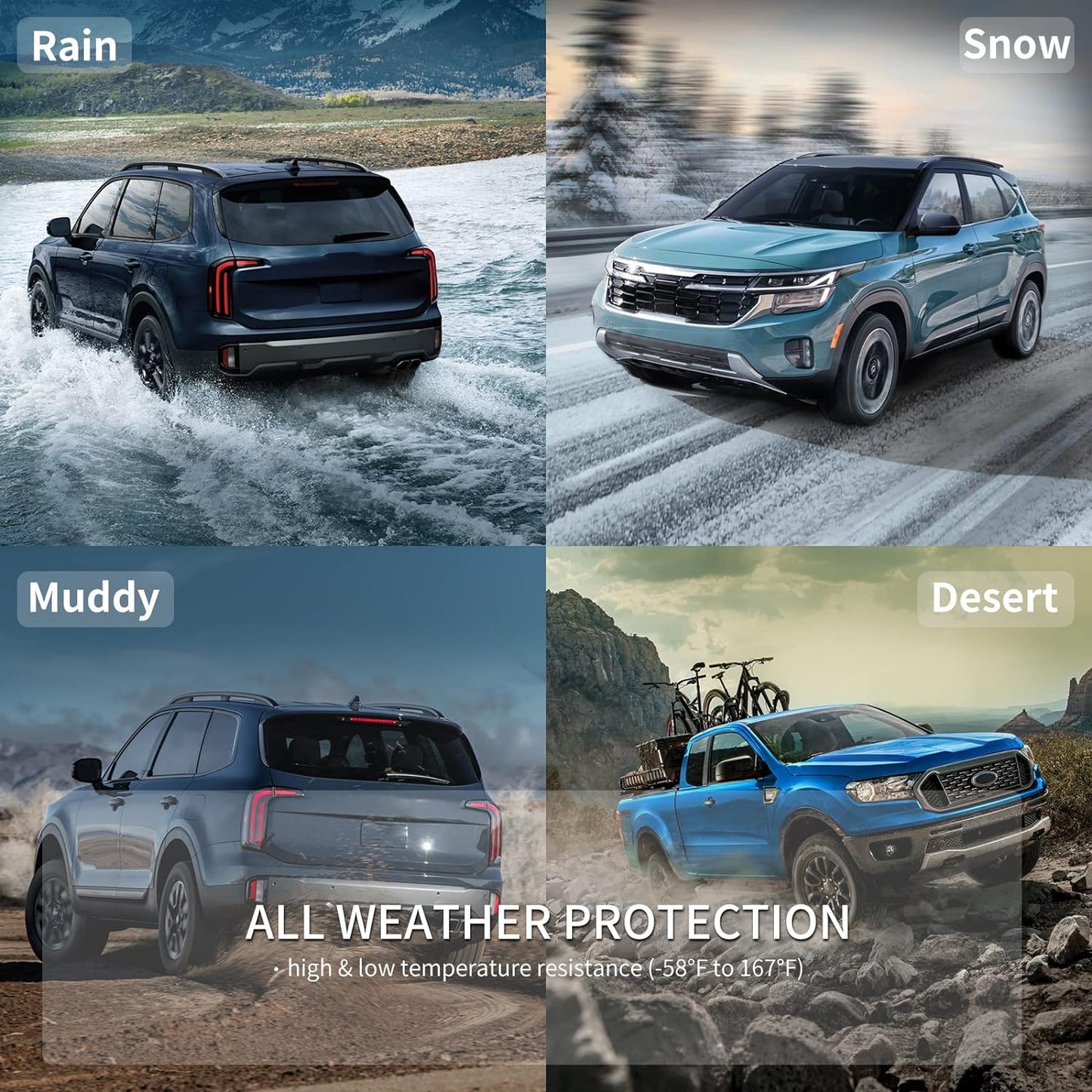 KELCSEECS® Floor Mats & Cargo Liner Custom for Buick Encore GX AWD 2020-2026(Cargo Tray in Upper Deck Position) All Weather Protection TPE Floor Liners Full Set Encore GX AWD Accessories Black