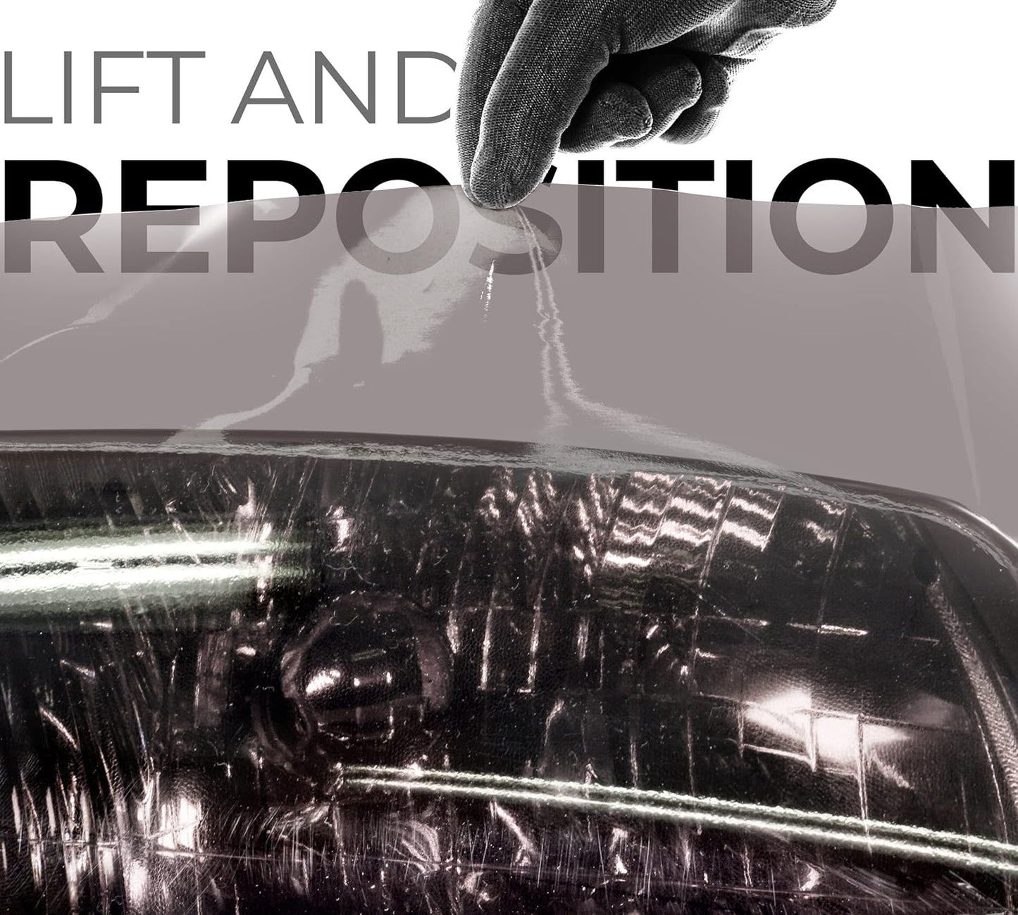 VViViD Smoke Black Adhesive Headlight Wrap Tinting Vinyl (12" x 48" 2-Roll Pack)