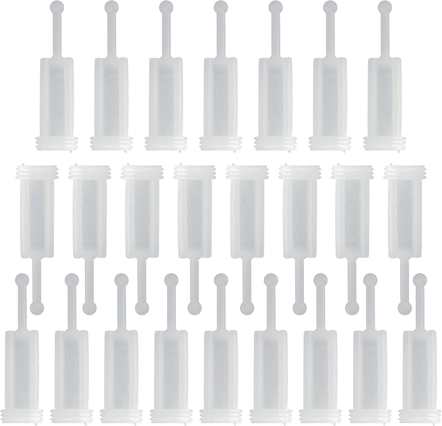 TCP Global Disposable HVLP Gravity Spray Gun Filters Fine Mesh (Pack of 24) - Universal Size Fits Most Gravity Feed Spray Guns to Strain and Catch Dirt Particles in Paint Coatings, Auto