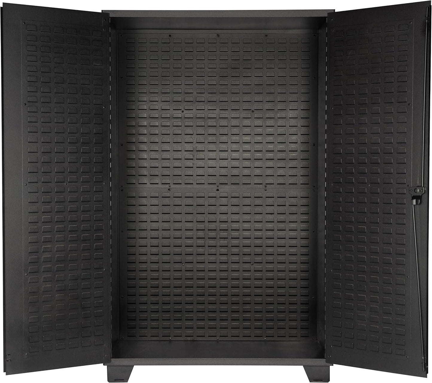 Jamco Tool Storage Cabinets with Bin Mounts, Model DP, 155 Bins, 48-Inch W x 24-Inch D x 78-Inch H, Blue Bins