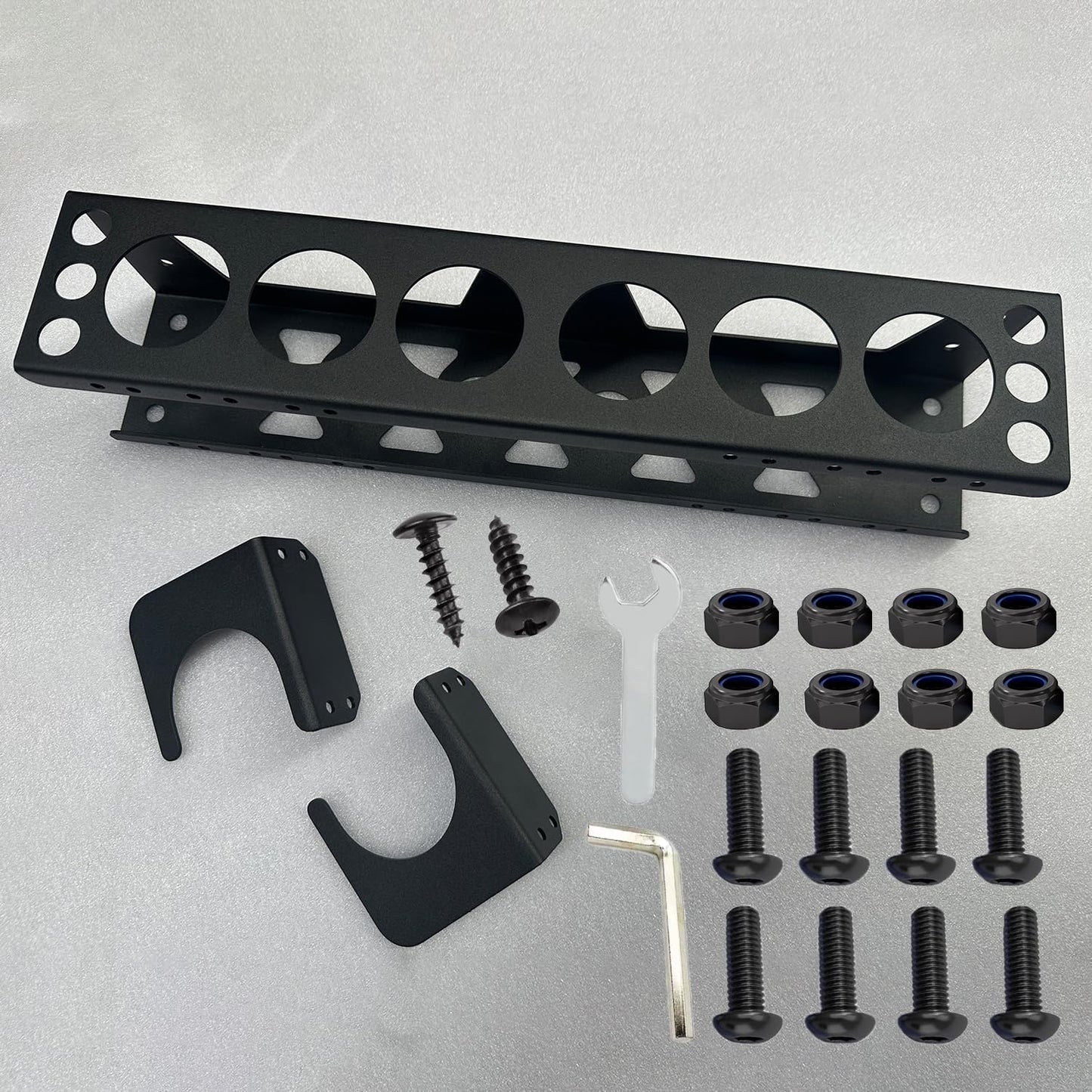 Caulking Tube and Caulking Gun Holder, Caulking Gun Storage Rack, Handy Rack for Caulking Tubes and Gun, Caulking Gun Holder Caulking Gun Storage Organizer for Workshop, Shop, Garage (1)