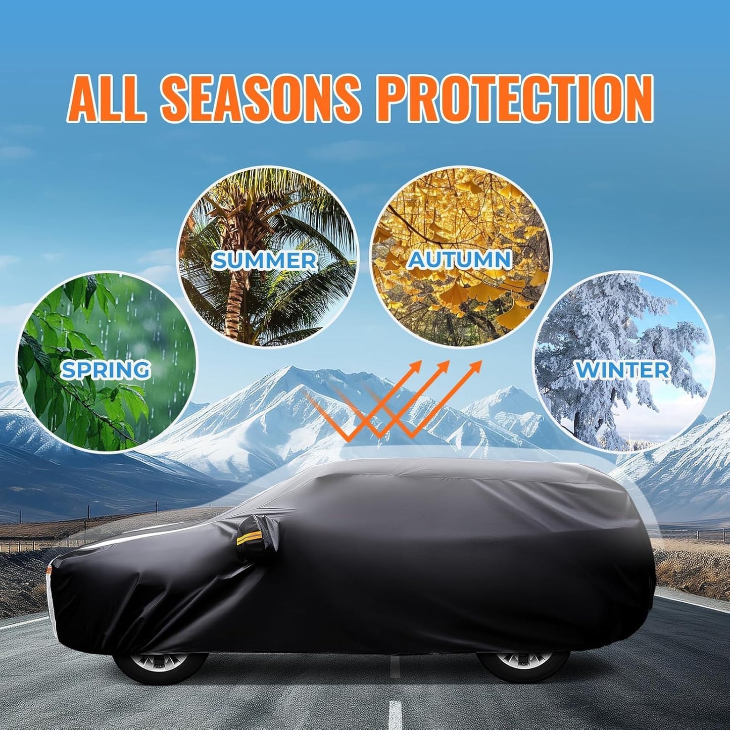 Mini Countryman Car Cover 100% Waterproof All Weather, Gift with Towel, 10 Layers SUV Car Cover Custom Fit 2010-2025 Mini Countryman, Full Exterior Covers Rain Sun UV Protection with Door Zipper.