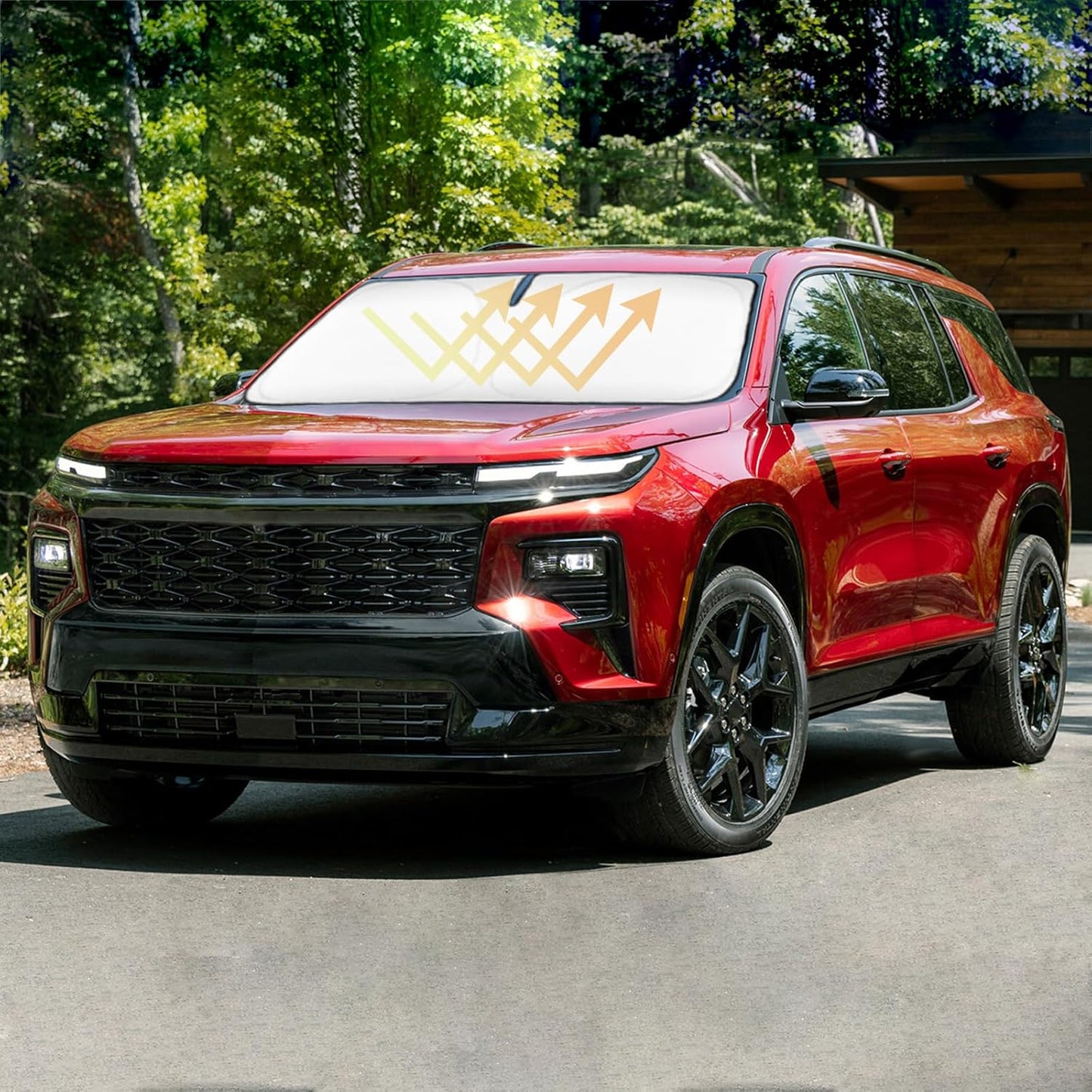 Sunshade Cover for Chevy Traverse Windshield Sun Shade for 2018-2023 Chevrolet/Chevy Traverse Accessories Window Shields Sun Visor Protector Blocks UV Rays Protect Car from Heat Damage