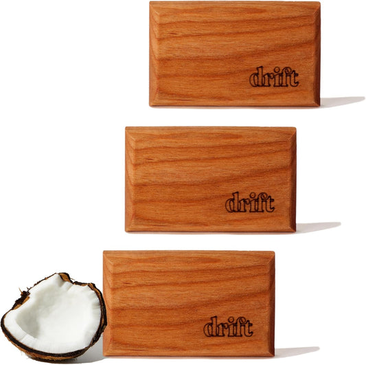 Drift Car Air Freshener - Wooden Deodorizer - Vehicle Odor Remover - Auto Scent Diffuser - Long-Lasting Car Freshening - Cabana Scent Refill - Pack of 3 - NO CLIP INCLUDED