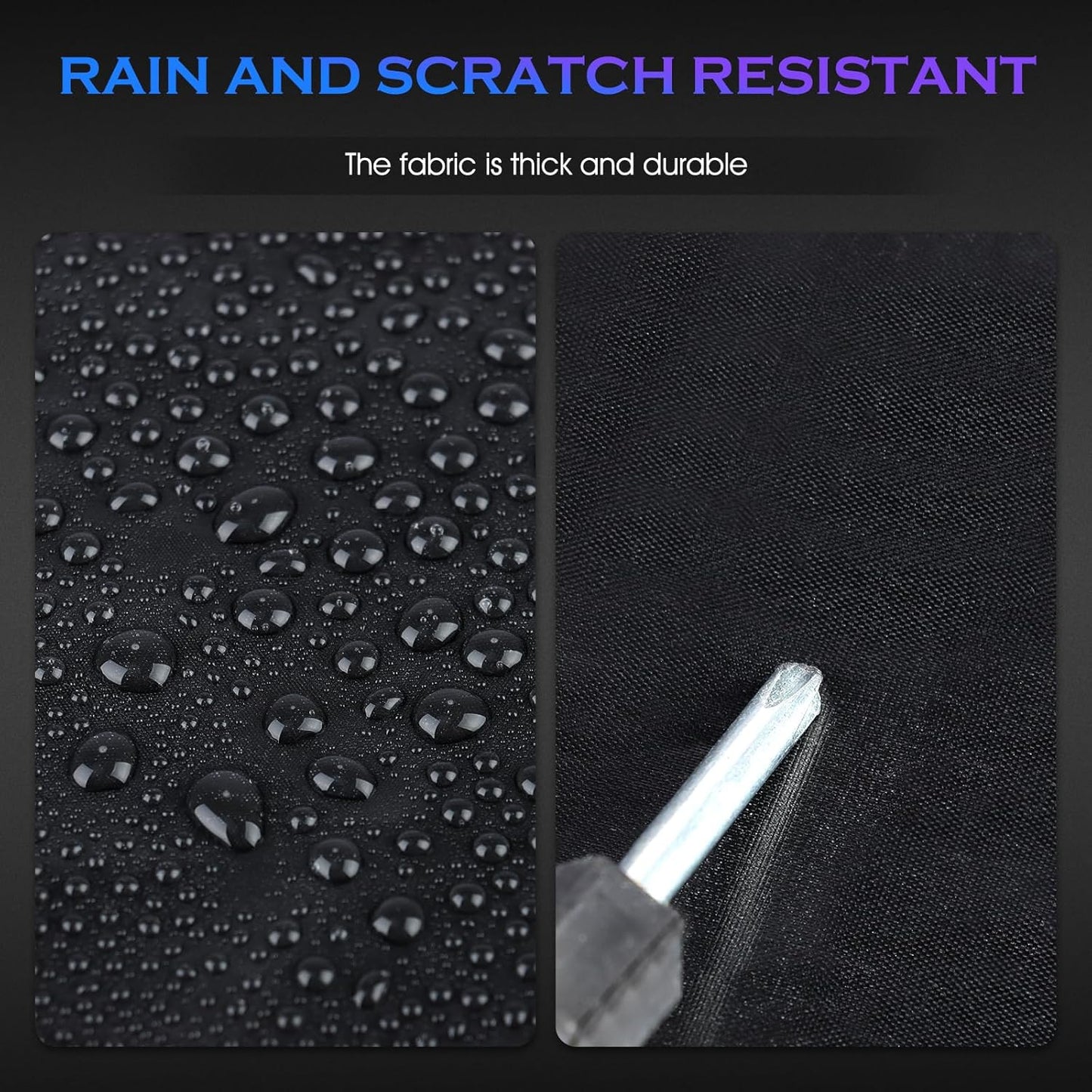 Car Cover Custom Fit for Toyota Tacoma 2005-2023,6 Layers Truck Cover Waterproof All Weather for Automobiles,Outdoor Full Exterior Cover,Rain, Sun, Wind Protection,Black