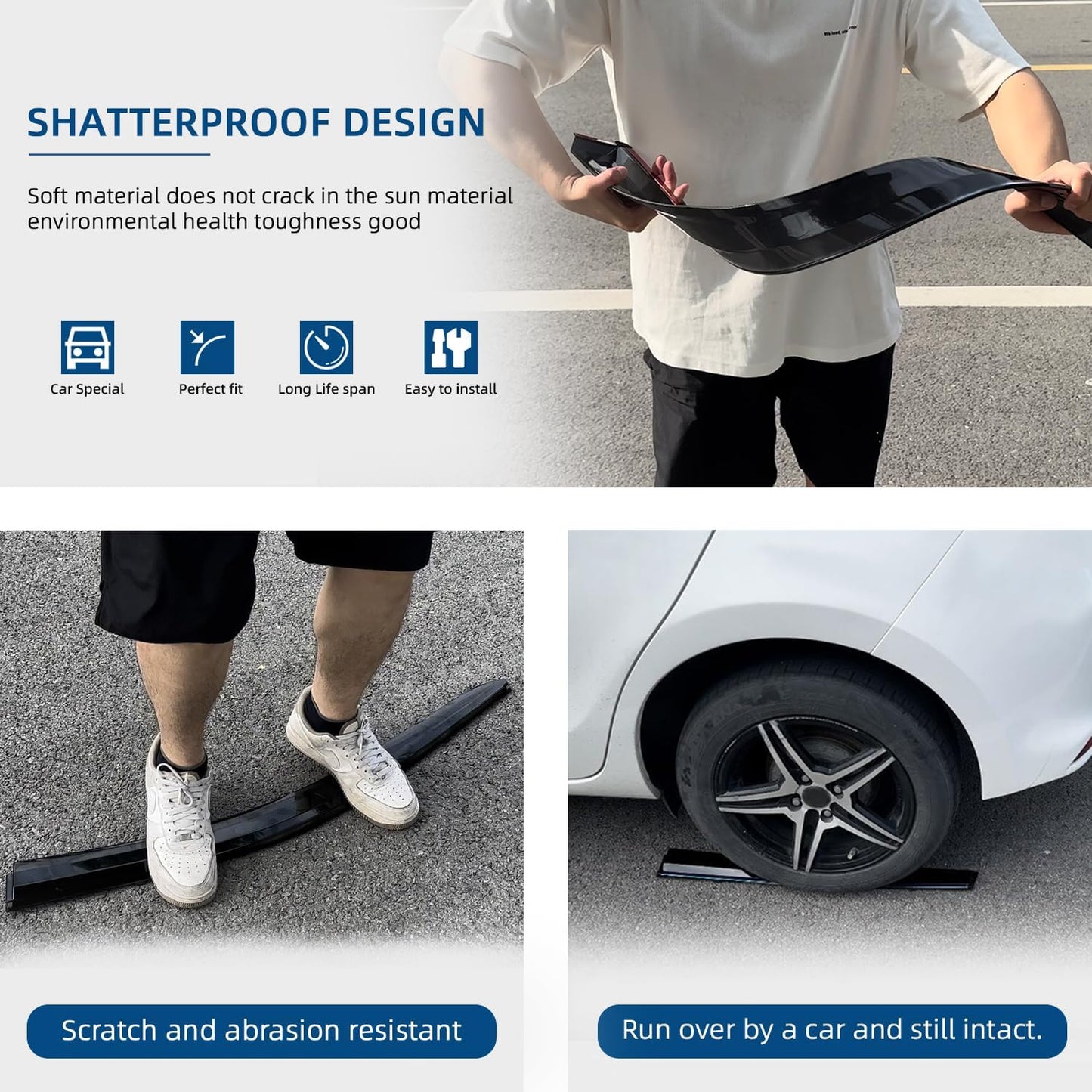 Set of 4 Front+Rear Smoke Sun/Rain Guard Outside Mount Tape-On Acrylic Window Visors Compatible with 03-08 Pilot