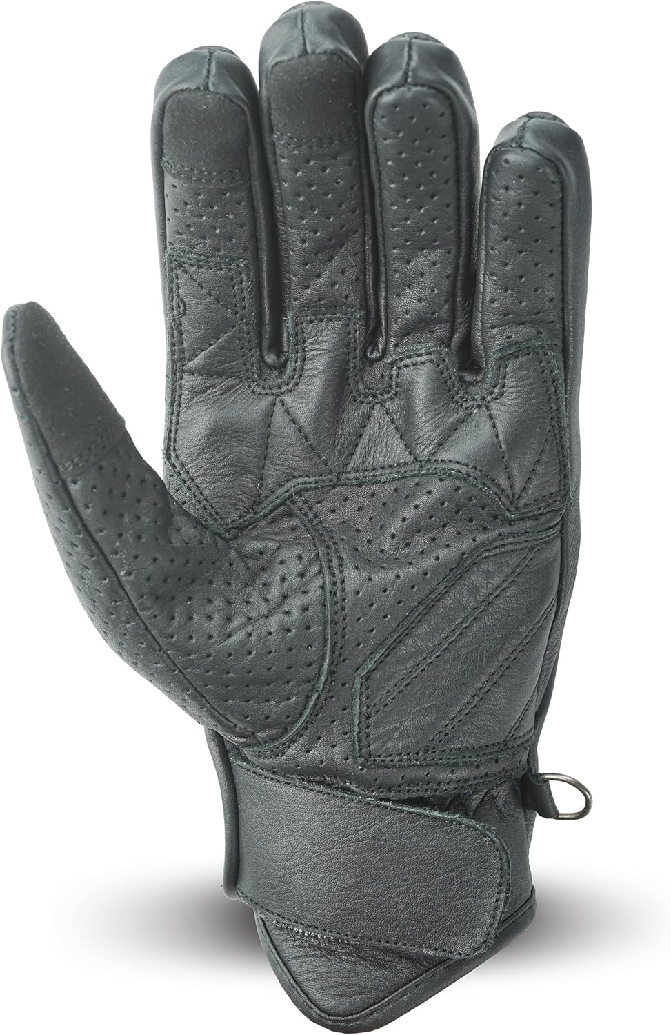 Leather Motorcycle Gloves with Adjustable Fitting Bike Riding Gloves for Riders