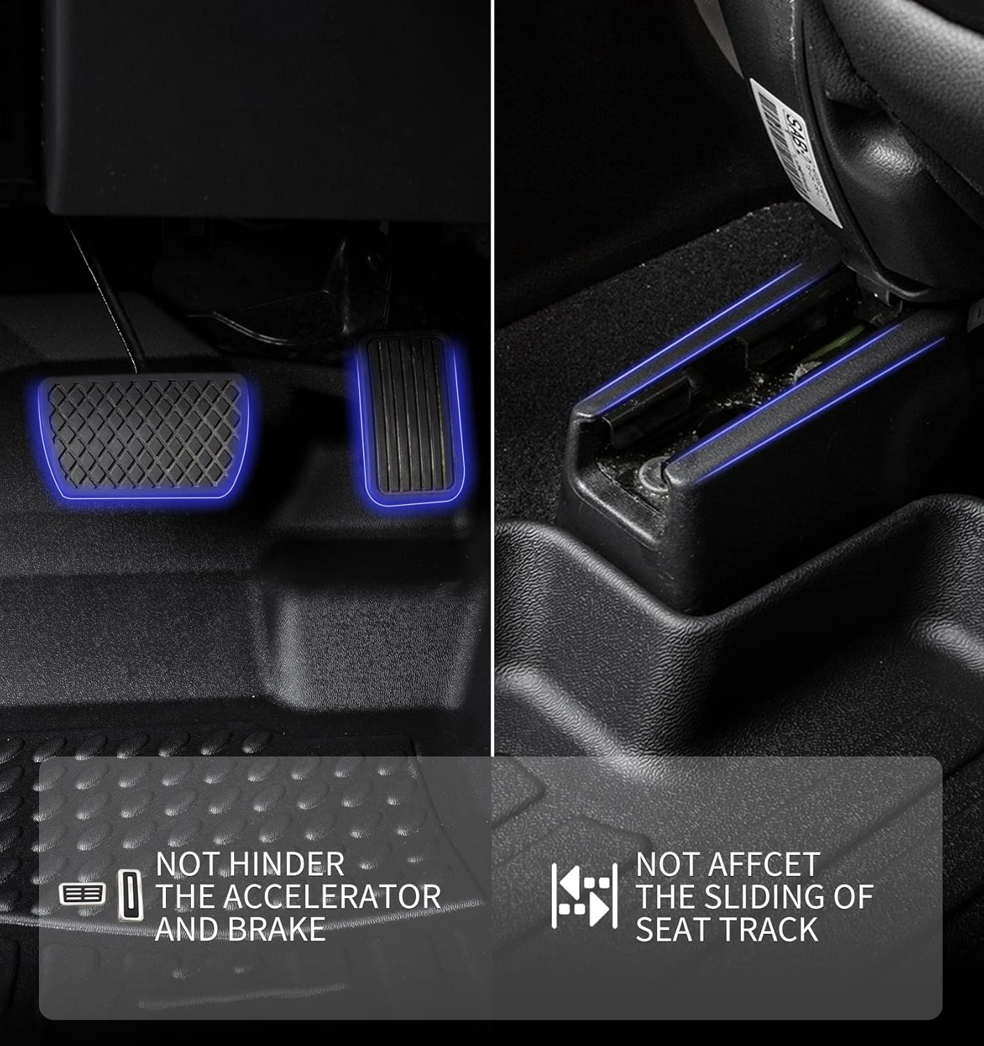 KELCSEECS® Floor Mats & Cargo Liner for 2025 2024 2023 2022 Hyundai Tucson(Not Fit Hybrid) All Weather Car Mats Automotive Cargo Mat Floor Liners Trunk Mat Hyundai Tucson Trunk Liner Accessories Black