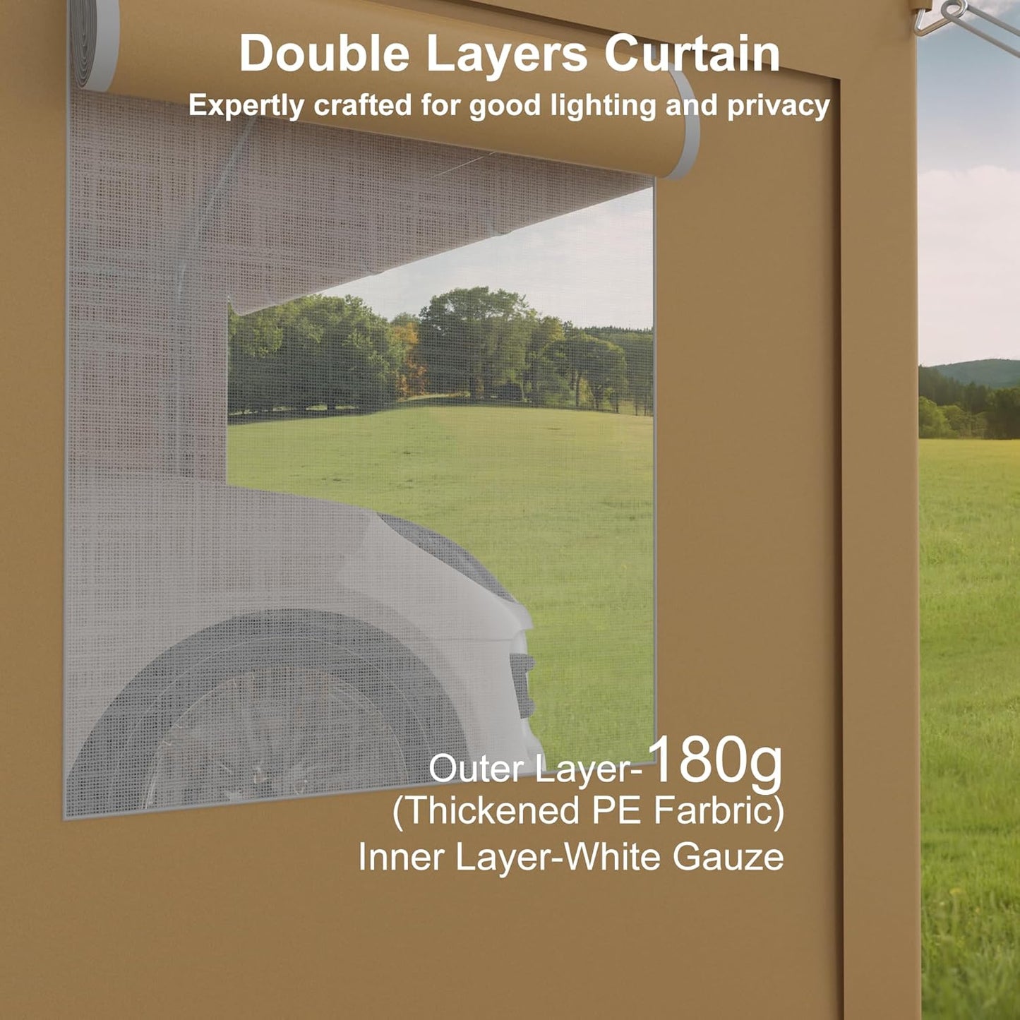 Heavy Duty Carport, Portable Garage with 4 Doors & 4 Window，Upgraded Carport with Reinforced Steel Poles, Uv Resistant All-Season Waterproof Tarp, for Car, Truck, Boat