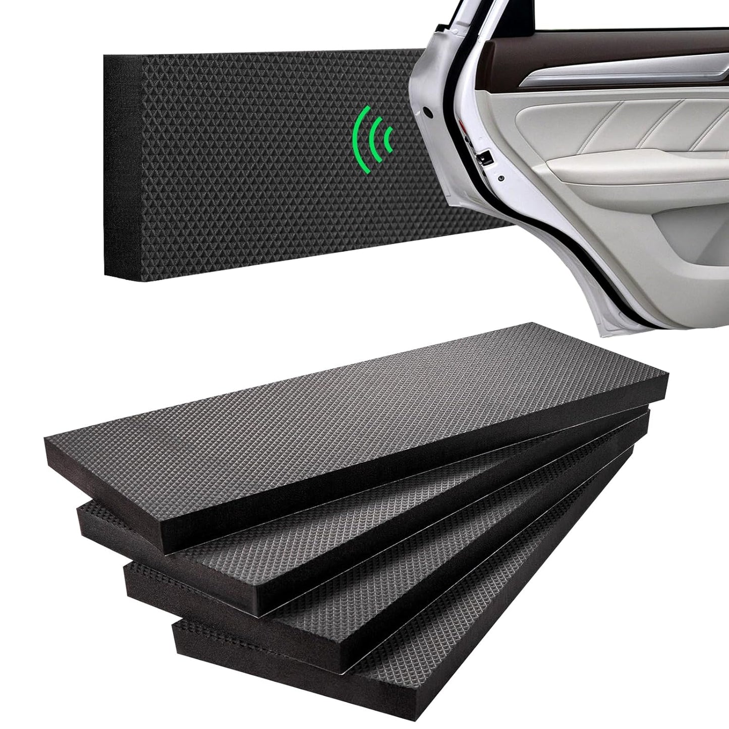 Spurtar Garage Wall Protector, 4 Pack Garage Car Door Protector and Thick Car Door Bumper Guards Padding, Resilient EVA Foam for Parking Aid, 15.7" x 5.9“x 3/4"