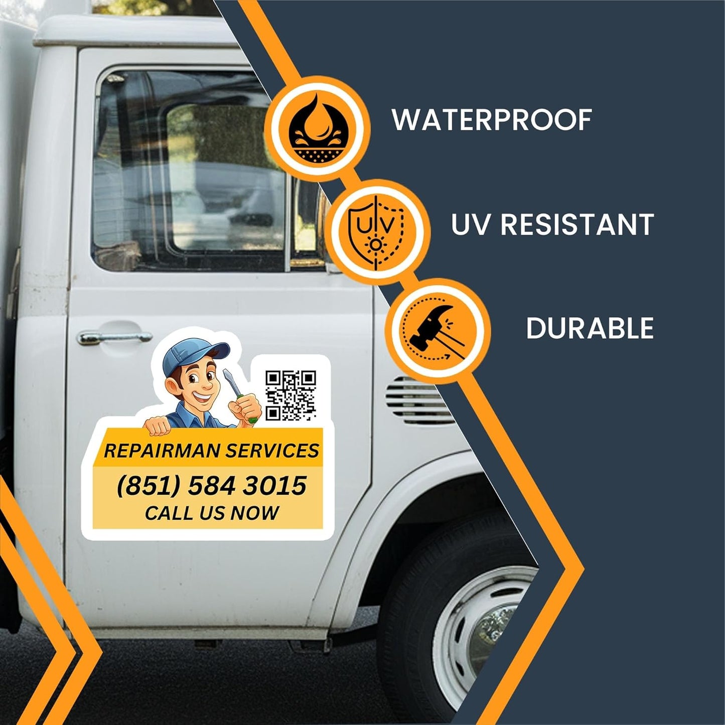 Magnet Me Up Customizable and Personalized Automotive Magnet Decals (Custom Size)