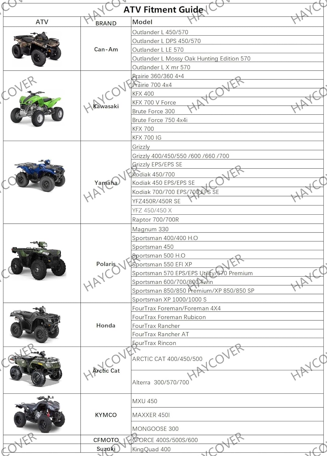 ATV Cover Waterproof for Polaris Sportsman Yamaha Grizzly Honda Kawasaki with Straps Reflective Storge Black 82x47x45 inch(XL)