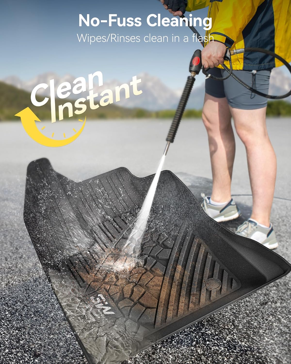 3W Floor Mats and Cargo Liner Fit for 2017-2025 Jeep Compass, TPE All Weather Custom Fit First Second Rows and Trunk Full Set Car Mats, Black