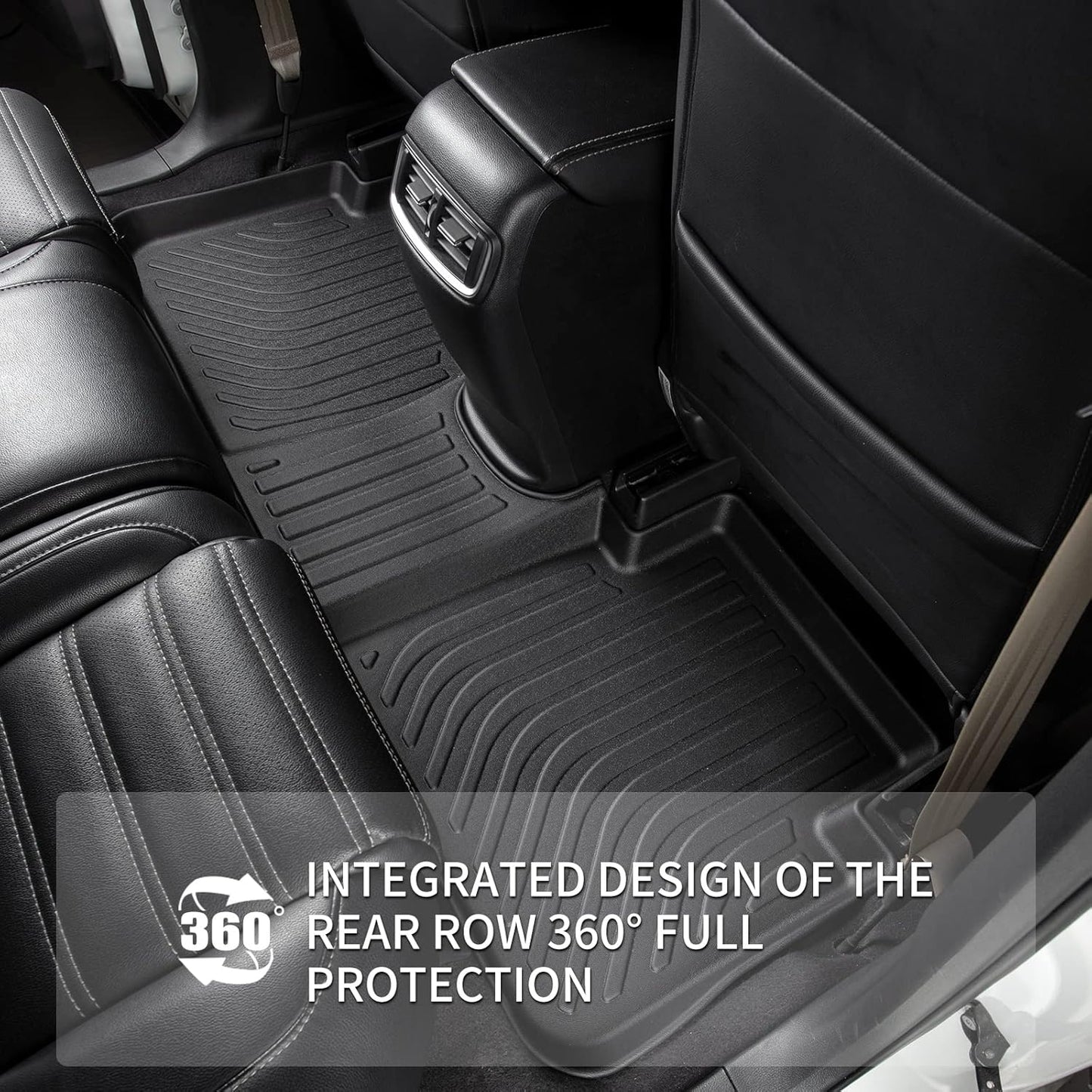 KELCSEECS Floor Mats Custom for 2025 2024 2023 Kia Sportage Hybrid Not Fit Plug-in Hybrid Car Mats All Weather Mats Heavy Duty Front& Rear Row Floor Liners Black Kia Sportage Hybrid Accessories