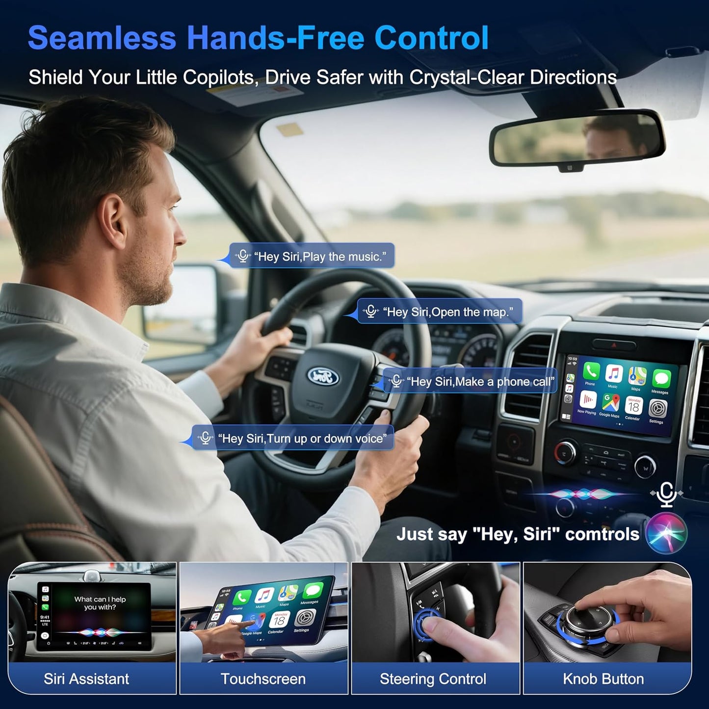 Wireless CarPlay Adapter 2025 Mini Size Multi-User Dongle Seamless Car Bluetooth Carplay Adapter for iPhone and Vehicle USB & Type-C Plug and Play Car Play Wire to Wireless No Delay Auto Connect