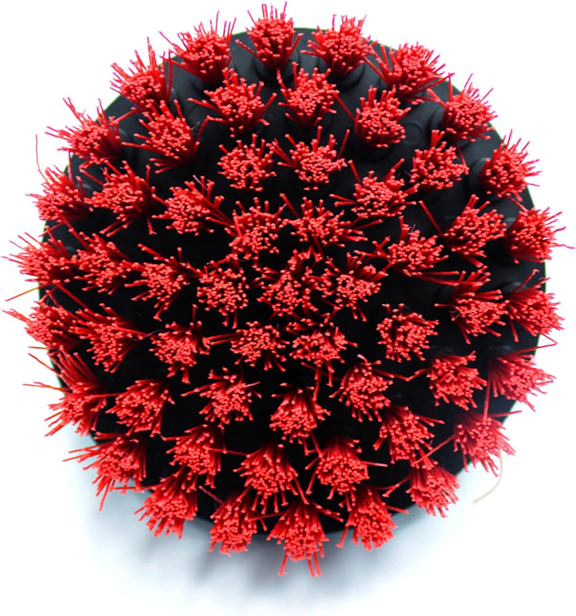 Maxshine M8 Medium-Duty Upholstery Carpet Brush with Drill Attachment - Removes and Scrubs Grime, Stains, and Spots from All Types of Upholstery and Carpets in Leather and Fabric (4")