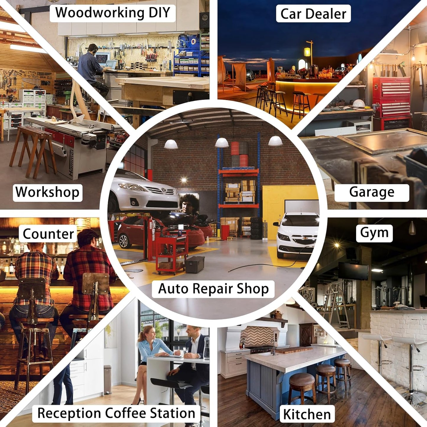 Shop Stool with Backrest, Mechanic Garage Stool for Workshop, Adjustable Shop Stools Chair, Padded Workbench Stools for Men Women, 300 LBS Capacity, 360° Swivel PVC Seat, Heavy Duty, Blue