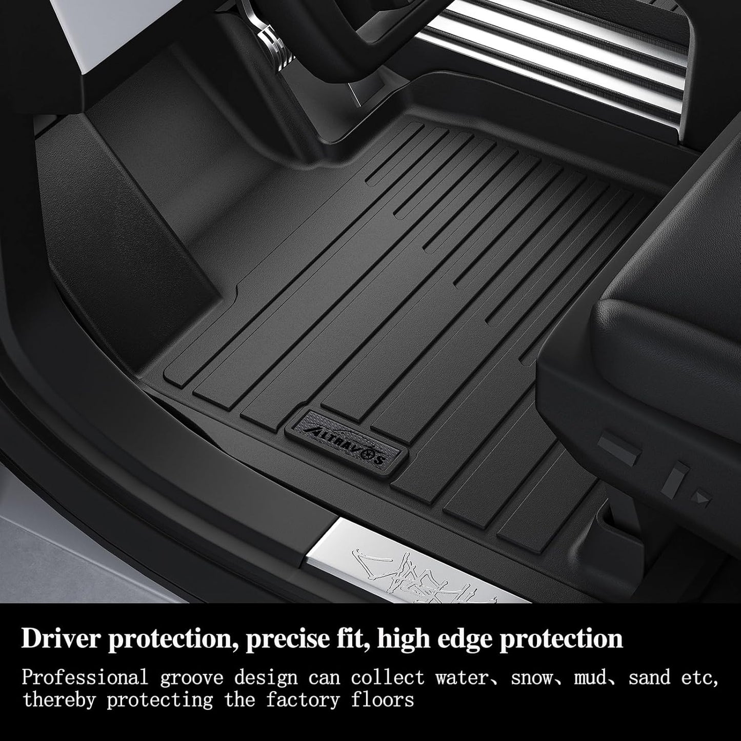 Floor Mat for Nissan Armada Infiniti QX80 2025 (Only for 8 Seats) TPE All Weather Protection Car Floor Liners Accessories