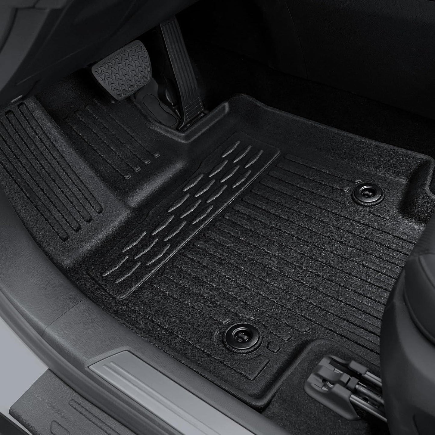 Floor Mats Set for 2023-2025 Lexus RX350/RX350H/RX500h(Not for RX450h & PHEV) Accessories, All Weather Floor Mats with Cargo Mat TPE - Includes Backrest Protectors & Door Sill Guards