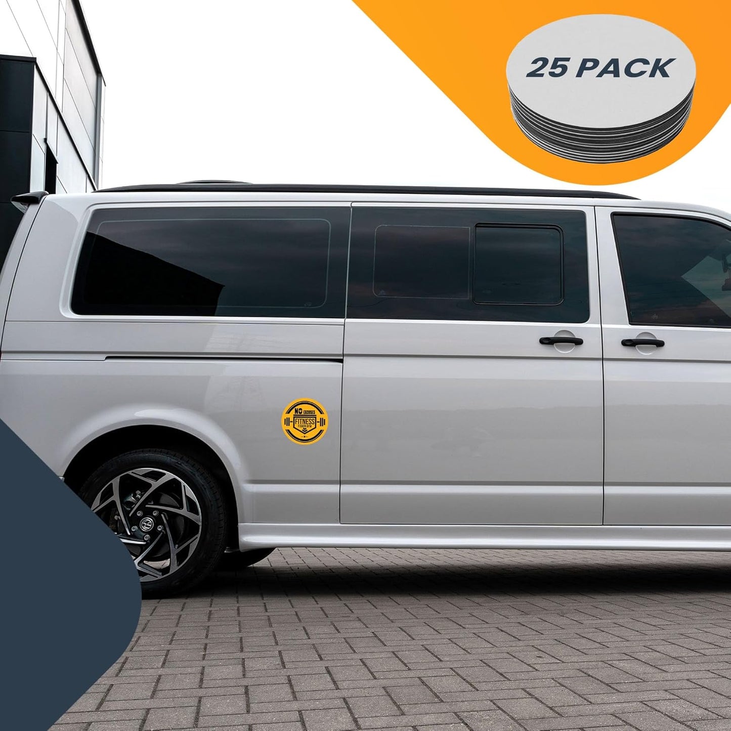 Magnet Me Up Customizable 30 Mil Round Magnet- 6”, 50 PK Weatherproof Car Magnet for Businesses, Sports Teams, Fundraiser, Personal Expression- Custom Text & Logo- Strong Magnetic Vinyl for Vehicles