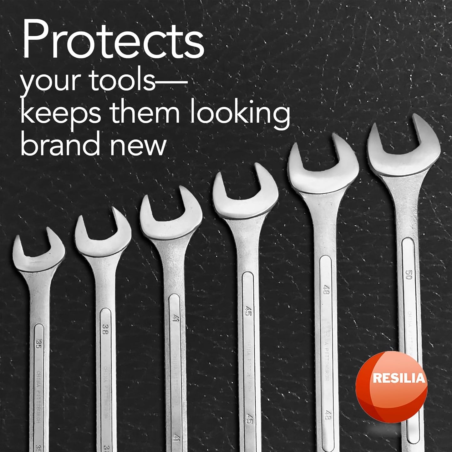 RESILIA Work Bench Mat - 40" X 96", Scratch-Resistant PVC Mats - Protect Your Workbench, Table, or Tool Station from Painting, Woodworking, Crafting, Building, & More, Black, Made in The USA