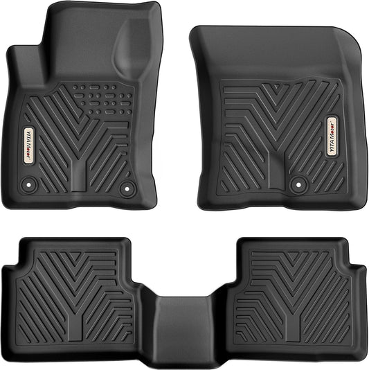 YITAMOTOR Floor Mats Compatible with 2021-2025 Ford Bronco Sport, All Weather Protection Custom Fit Black 2 Row Floor Mats Liner Set