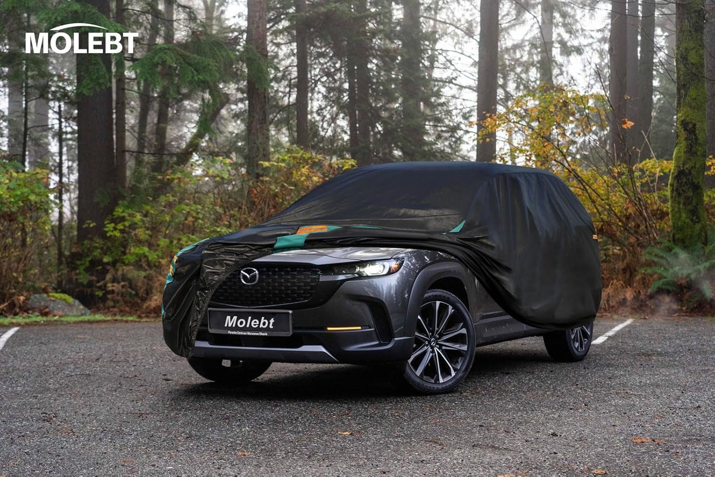 SUV Car Cover Custom Fit for Mazda CX5 CX-5 CX50 CX-50 (2012-2025), Waterproof All Weather for Automobiles, Outdoor Full Cover with Windproof Clip Straps.