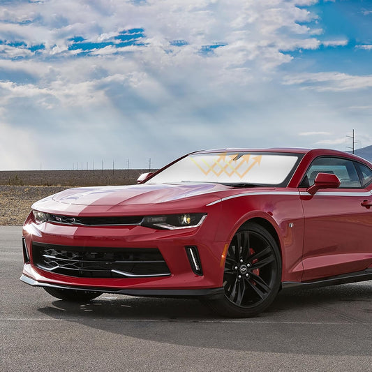 Windshield Sun Shade Car Sunshade for Chevrolet Camaro Coupe 2016-2023 2024 2025 Accessories Windshield Cover for Chevy Camaro Coupe Front Window Shield 240T Reflective Protector
