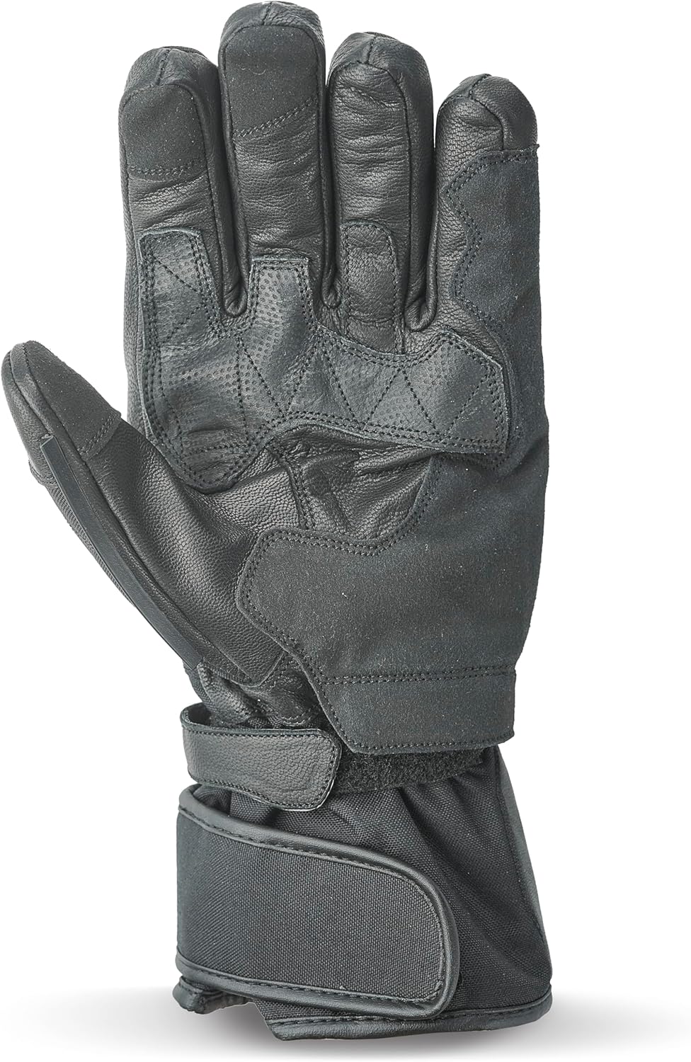 Leather Motorcycle Gloves with Adjustable Fitting Bike Riding Gloves for Riders