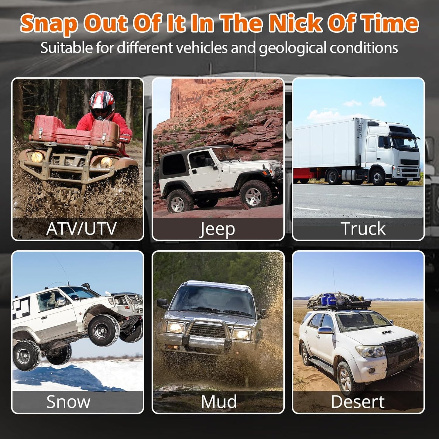 Kinetic Recovery Tow Rope: 1.26" x 20ft 55000LBS Reflective Snatch Strap with Soft Shackles Heavy Duty Offroad Towing Straps Kit for Trucks SUV UTV ATV Tractor Car Jeep - Neon Green