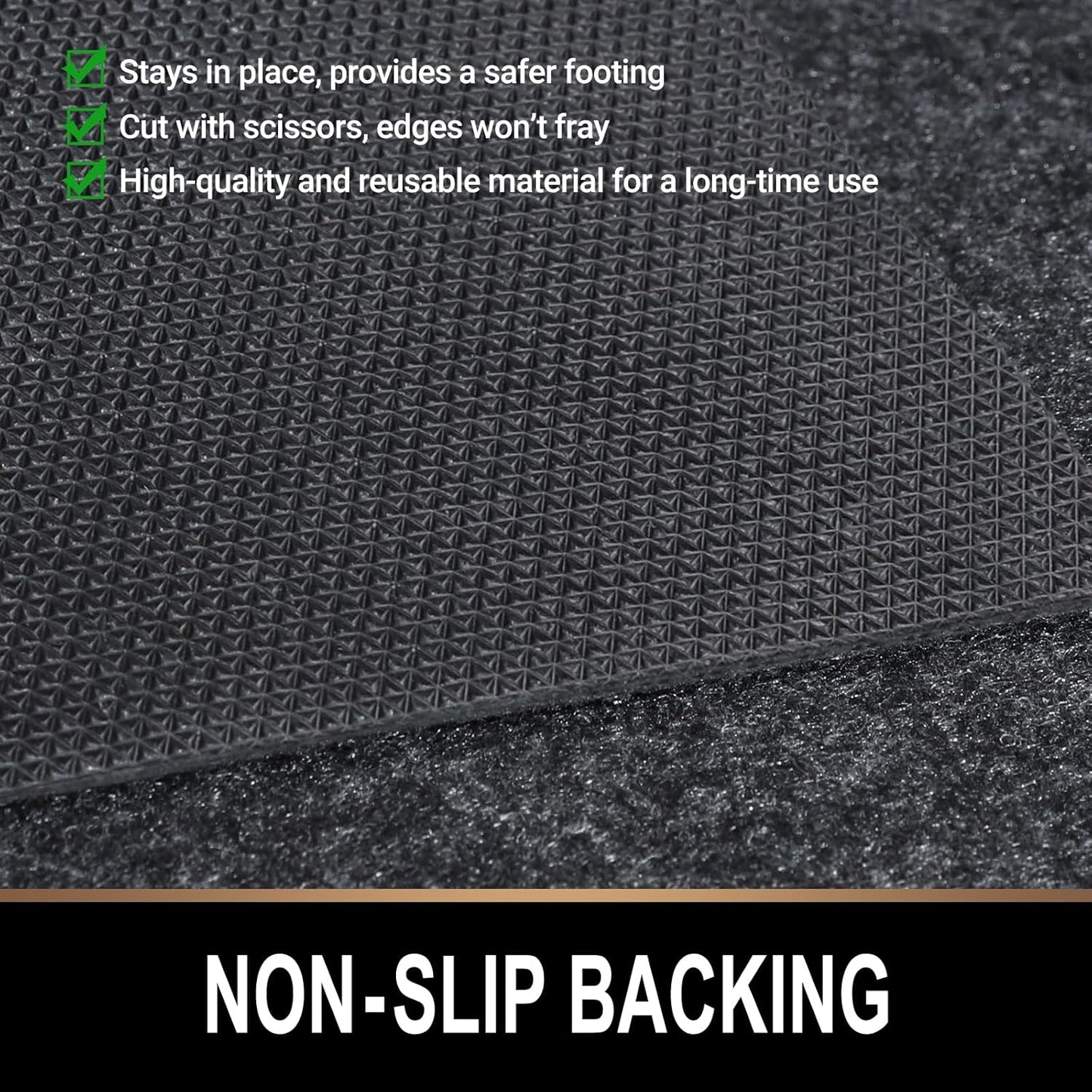 Oil Spill Mat, 7.4 x 8.4 Ft, Premium Absorbent Oil Pad. Contains Liquids, Protects Garage Floor from Spills, Drips, Splashes and Stains. Washable, Reusable, Waterproof Rubber Parking Mats